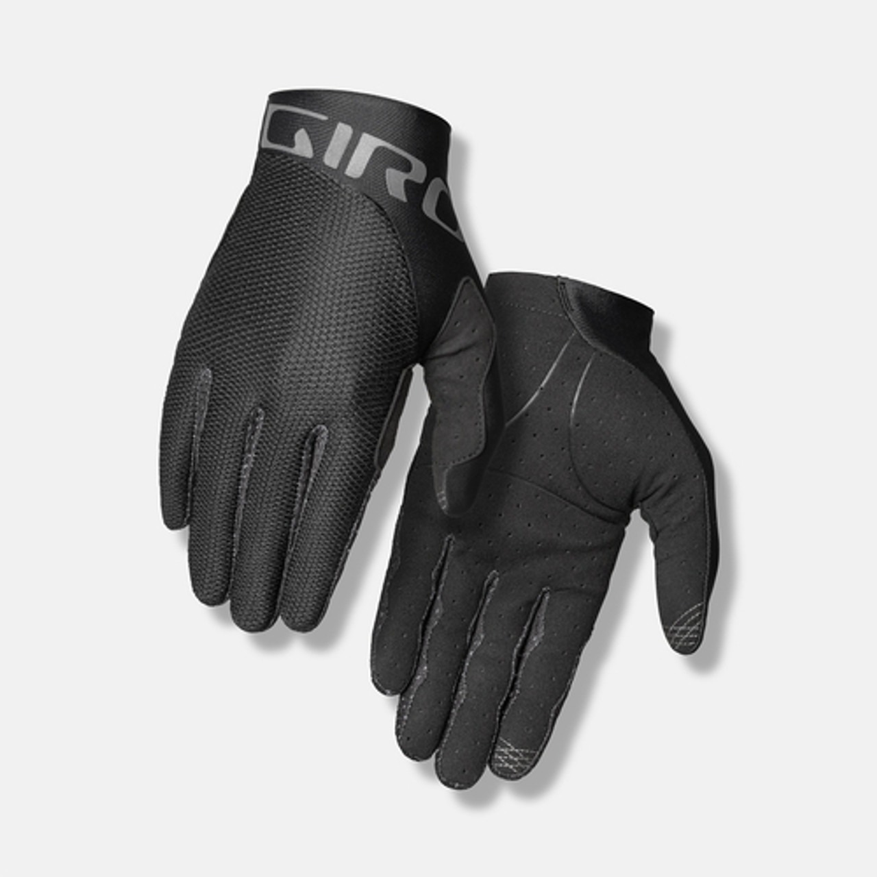 black cycling gloves