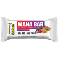 Ryno Power Mana Bar Superfood Protein Bar, 12/Box, Strawb/Acai