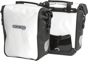 Ortlieb Front-Roller City Pannier white black