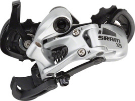  SRAM X5 Rear Derailleur - 7,8,9 Speed Silver medium cage sport factory