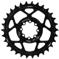 5Dev T-Type 8-Bolt Chainring, 3mm Offset, 32T, Black