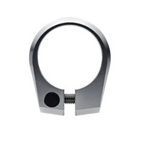 Title Bolt-On Seatpost Clamp, 31.8mm, Chrome