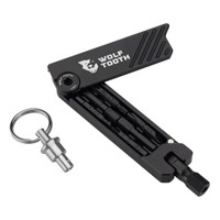 Wolf Tooth Components 6-Bit Hex Wrench Multi-Tool w/ Key Ring, Black