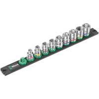 Wera Tool 3/8"" Magnetic Socket Rail B 4 Socket Set
