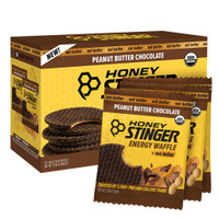 Honey Stinger Energy Waffles + Nut Butter, PB Chocolate, 12/Count