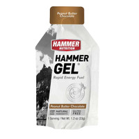 Hammer Nutrition Hammer Gel, Peanut Butter Chocolate, 24/Count