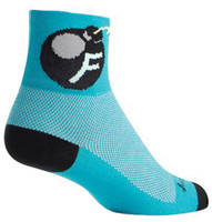 Sockguy F'Bomb Socks 9-13, Blue/Black
