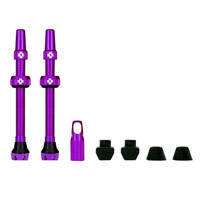 Muc-Off Tubeless Valve, 44mm, Pair - Purple V2