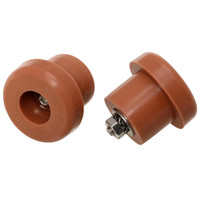 Cardiff Silicone Bar End Plugs, Natural