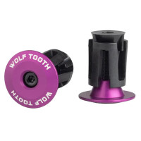 Wolf Tooth Components Alloy Bar End Plugs - Ultraviolet Purple
