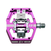 HT Pedals X3 Clipless Platform Pedals, CrMo - Purple
