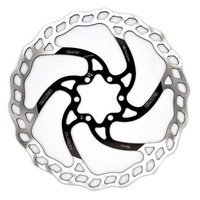 Galfer 180mm Rotor, 6-Bolt , 1.8mm, Black/Silver