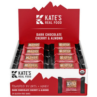 Kate's Real Food Mini Bar 1.1oz, 24/Box - Dark Choc/Cherry Almond