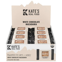 Kate's Real Food Mini Bar 1.1oz, 24/Box - White Chocolate Macadamia