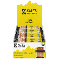 Kate's Real Food Energy Bar 2.2oz, 12/Box - Lemon Coconut/Ginger