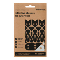 Bookman Visibility Reflective Fabric Stickers, Adventure, Silver