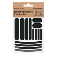 Bookman Visibility Reflective Stickers, Strips, Black