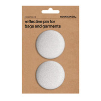 Bookman Visibility Reflective Pins, Silver, Pair