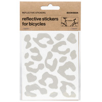 Bookman Visibility Reflective Stickers, Leopard, White