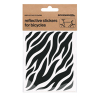 Bookman Visibility Reflective Stickers, Zebra, Black