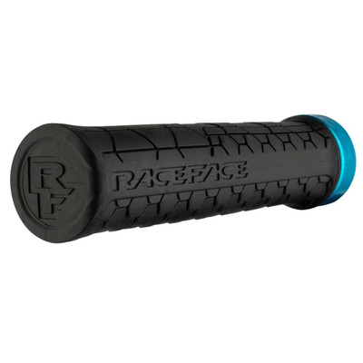 Race Face Getta Grip Lock-On Grips, 33mm, Black/Turquoise