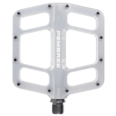 PEMBREE D3A Platform Pedals, Small, Silver