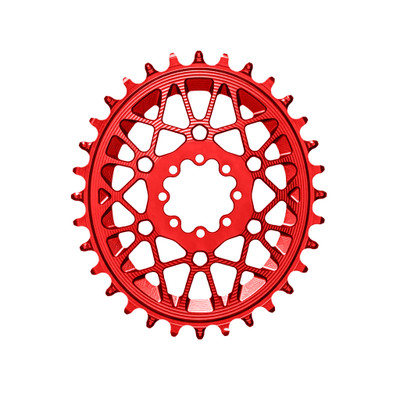 absoluteBLACK Oval SRAM T-Type DM 8-Hole Boost Chainring, 32T, Red
