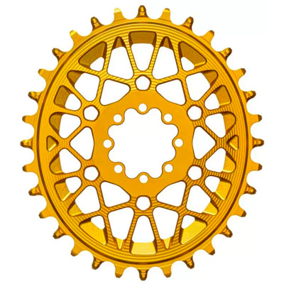 absoluteBLACK Oval SRAM T-Type DM 8-Hole Boost Chainring, 28T, Gold