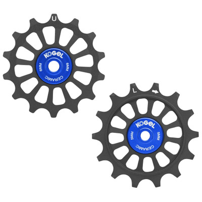 Kogel Bearings 14/14T Hybrid Ceramic Pulley Set SRAM 12, Cross, Blk