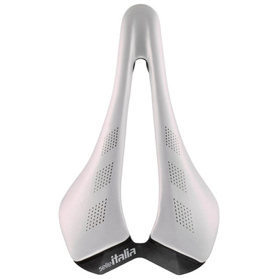 Selle Italia SLR Advan Opal, S3, Steel Rails, White