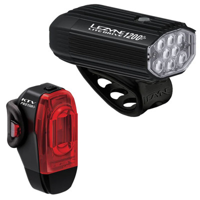 Lezyne Lite Drive 1200+ and  KTV Drive Pro+ Light Pair  NLA