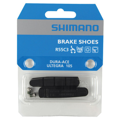Shimano R55C3 Brake Shoes set with Inserts and Fixing Bolts