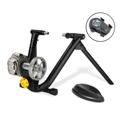Saris Fluid 2 Trainer Smart Equipped kit with riser block