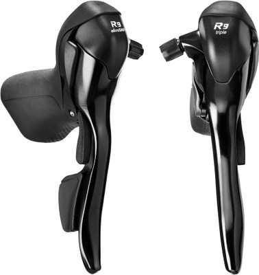 microSHIFT R9 Drop Bar Brake/Shift Lever Set - 3 x 9-Speed, Shimano Compatible, Black sport factory