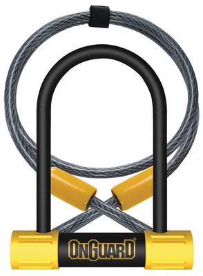 OnGuard Bulldog Mini DT U-Lock w/Cable, 90mm x 140mm