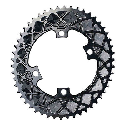 absoluteBLACK Premium Oval Road Chainring, 4x110BCD 50T - Black