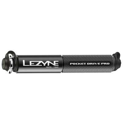 Lezyne Pocket Drive Pro Pump, Matte Black/Black