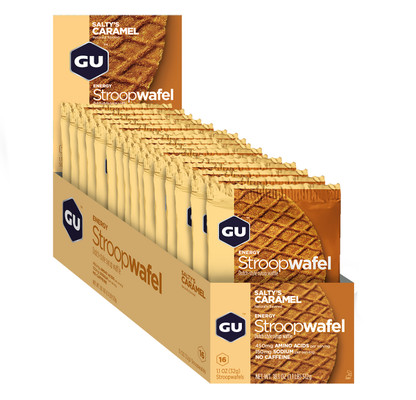 GU Stroopwafel, Salty's Caramel, 16/Count
