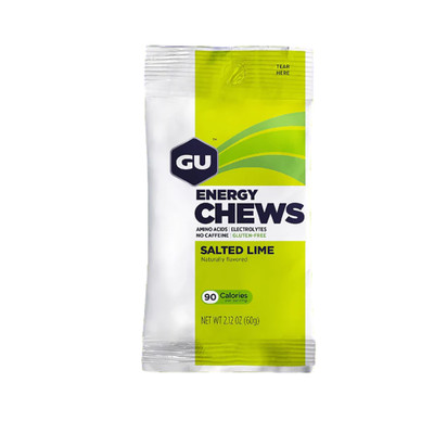 GU Energy Chews, Salted Lime, 12/Count