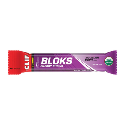 Clif Bloks Energy Chews, Mountain Berry, 18/Count