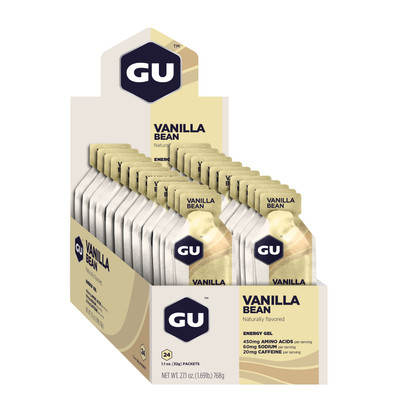 GU Energy Gel, Vanilla Bean, 24/Count