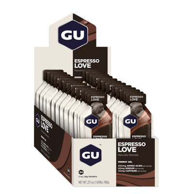 GU Energy Gel, Espresso Love, 24/Count