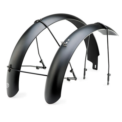 Portland Design Works Full E-Bike Fenders, Black - E-Bike 78mm