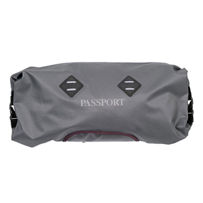 Passport Handle Bar Bag, Double Roll Ends (11L) - Gray