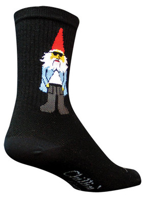 Sockguy Gnomies Crew Socks, 9-13, Black NLS