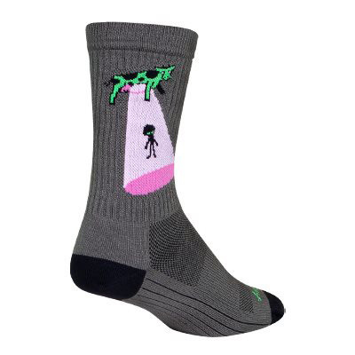 Sockguy Crew Cowspiracy 6" Socks, 9-11, Grey