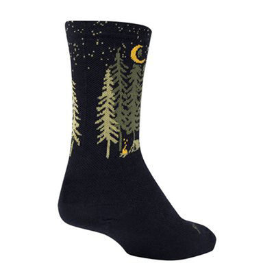 Sockguy Camper Wool Socks, 5-9, Black