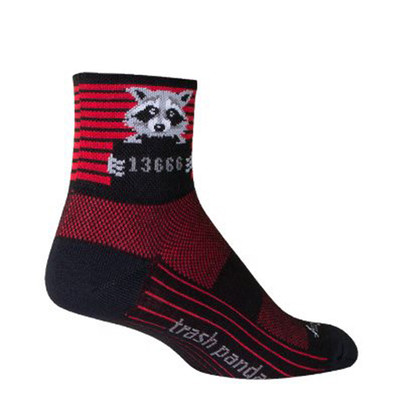 Sockguy Busted Socks 9-13, Black/Red