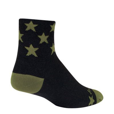 Sockguy Scout Wool Crew 3" Socks, 9-13, Black