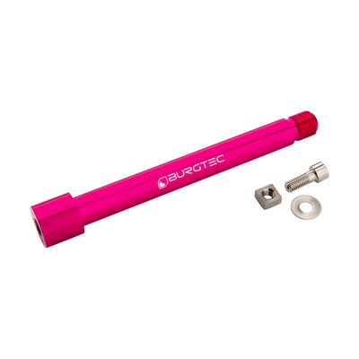 Burgtec Fox Fork 2021+ Axle, 15x110mm, Toxic Barbie Pink